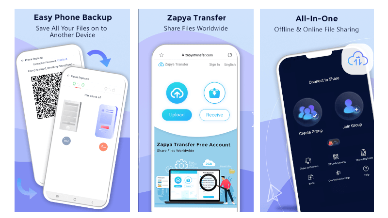 zapya file sharing app